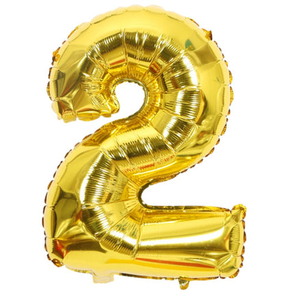 Large 40" Number Gold Foil Balloon 0-9