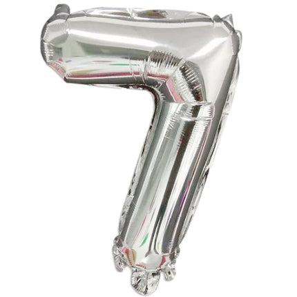 40 Inch Silver Foil Balloon Number 7