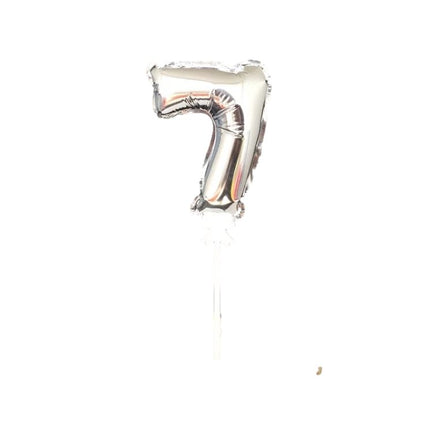 7 silver 5 inch self inflating balloon