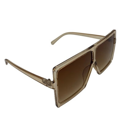 Over Sized Square Sunglasses All Brown