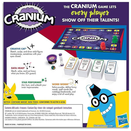 Cranium Board Game Back
