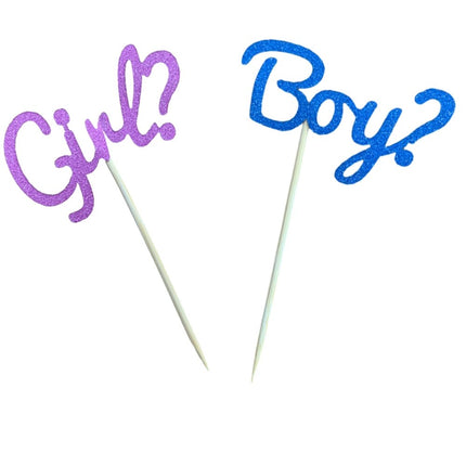 girl or boy cake toppers