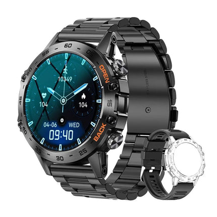 Melanda Smart Watch Black Stainless Steel