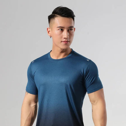 Men's Lightweight Gym T-Shirt Blue 2