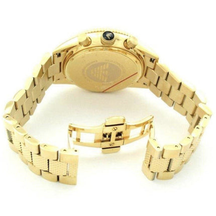 emporio armanii gold and black watch ar5857