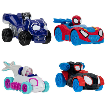 Spidey & His Amazing Friends 4 Pack Of Vehicles 