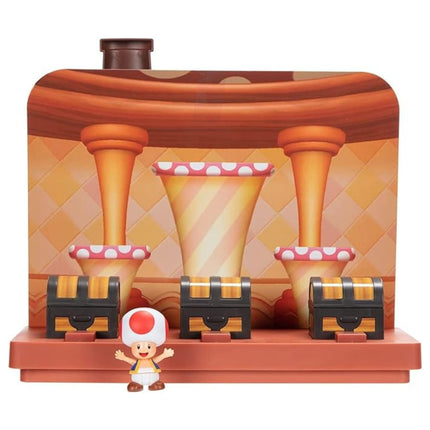 Super Mario Deluxe Toad House Play Set Back