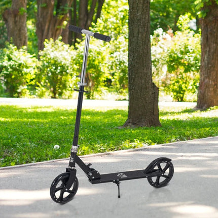 Kids Foldable Black Scooter With 4 Adjustable Levels For 7 - 14 Year Olds