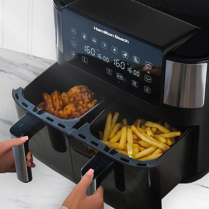 Hamilton Beach 8L Dual Air Fryer Kitchen Appliance 