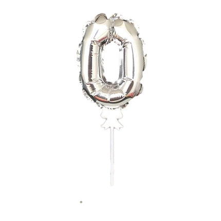 0 silver 5 inch self inflating balloon