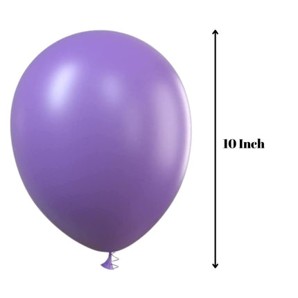 100 Dark Purple 10" Macaron Pastel Latex Balloons