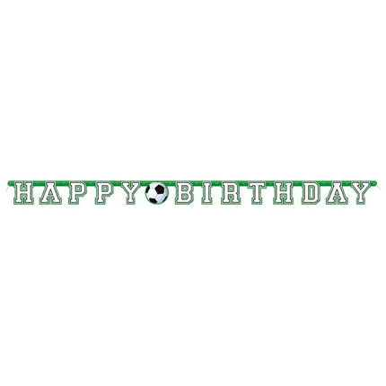 3D Soccer Happy Birthday Banner 