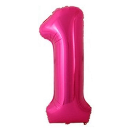 40 Inch Hot Pink Balloon Number 1