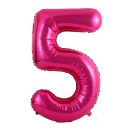 40 Inch Hot Pink Balloon Number 5