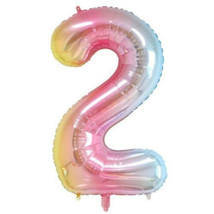 Multicoloured 40" Foil Balloons Number 2