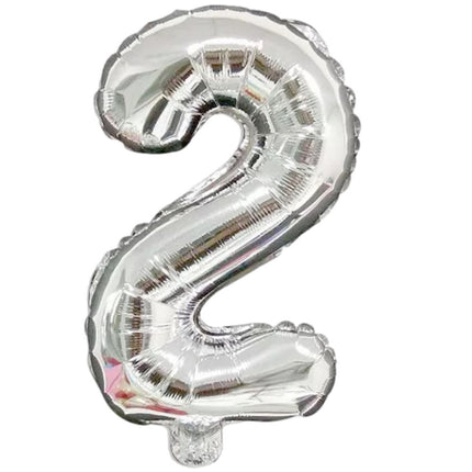 40 Inch Silver Foil Balloon Number 2