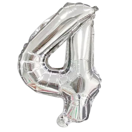 40 Inch Silver Foil Balloon Number 4