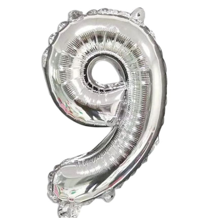 40 Inch Silver Foil Balloon Number 9