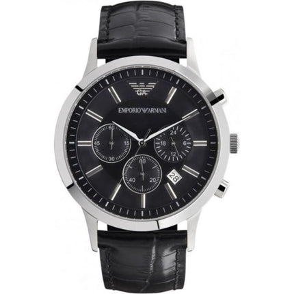 Men's Emporio Armani AR2447 Leather Strap Watch