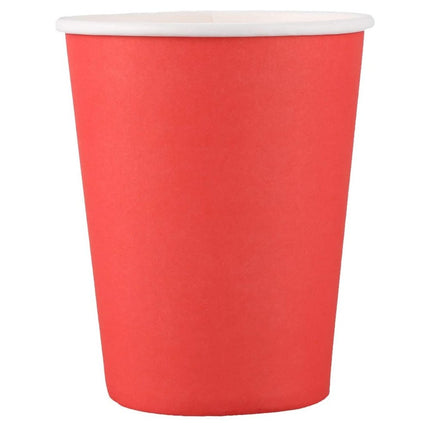 Ruby Red Paper Cups - Pack Of 8