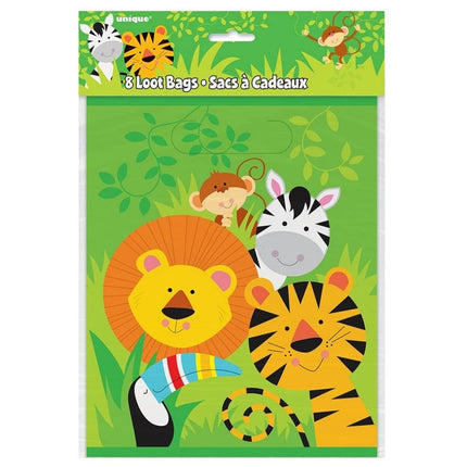Animal Party Bags Pack Of 8