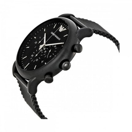 Armani men's watch ar1968 black chronograph watch