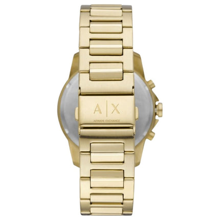 Armani Exchange AX1721 Gold Stainless Steel Watch Back