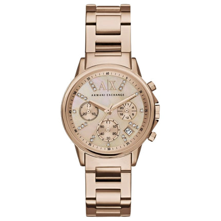 Armani Exchange AX4326 Ladies Rose Gold Watch Front