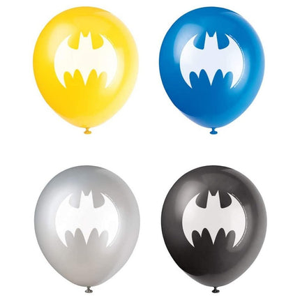 Batman 12" Latex Balloons By Unique Party