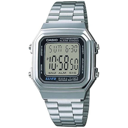 Casio A17WA-1ADF Silver Square Digital Watch