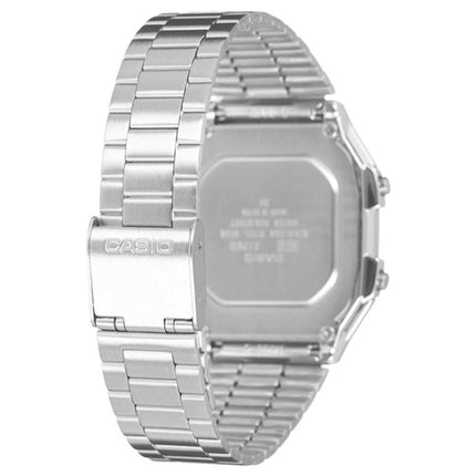 Casio A17WA-1ADF Silver Square Digital Watch Back