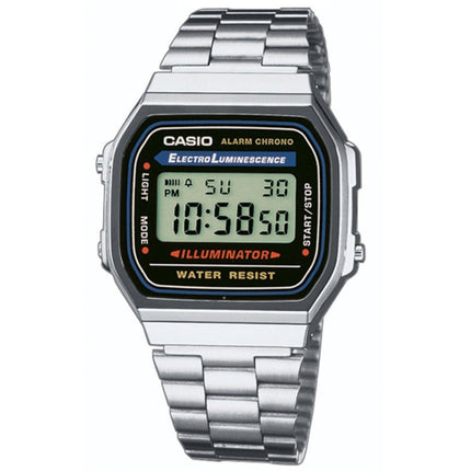 Casio A168WA-1YES Classic Vintage Unisex Silver Watch