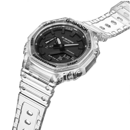 Casio G-Shock Unisex Skeleton Watch GA-2100SKE-7AER Side