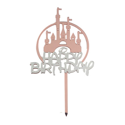 Magical Castle Happy Birthday Cake Topper