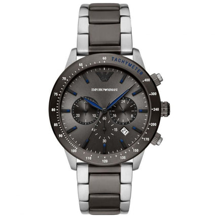 Emporio Armani AR11391 Two Tone Black & Silver Watch