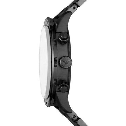 Emporio Armani AR11412 Men's Black Stainless Steel Watch Side 