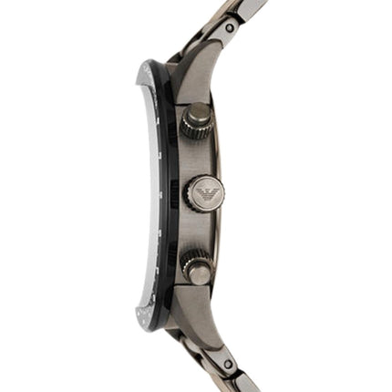 Emporio Armani AR11471 Men's Gunmetal Stainless Steel Watch Side 