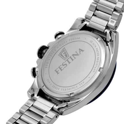 Festina Silver Men's Watch F20560/2 Back