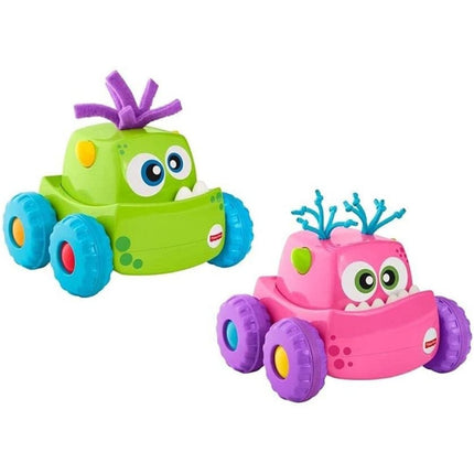 Fisher Price Press N Go Monster Truck Green And Pink