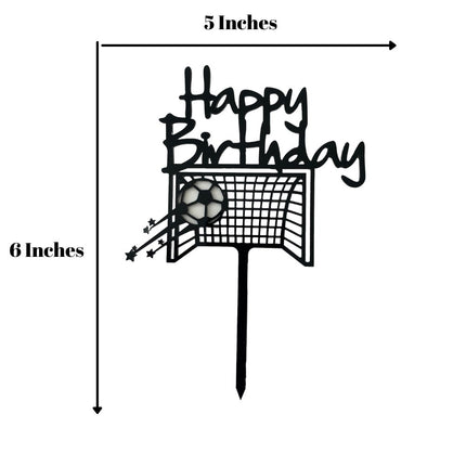 happy birthday cake topper football theme
