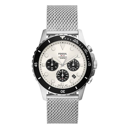 Fossil FS5915 FB-01 Men's Silver Chronograph Watch