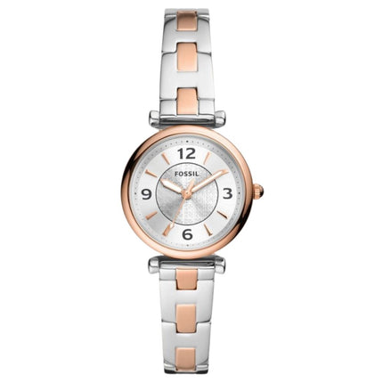 Fossil Ladies Two Tone Rose Gold & Silver Watch ES5201 Front