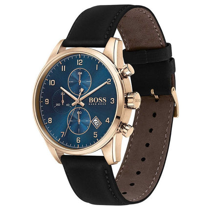 Hugo Boss Skymaster 1513783 With Leather Strap