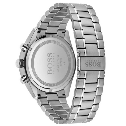 Hugo Boss Champion 1513818 Silver Watch With Blue Dial Back