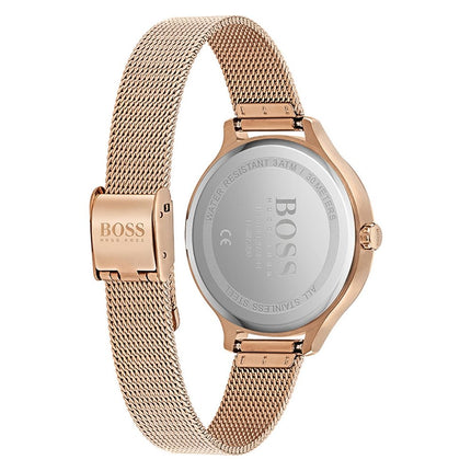 Hugo Boss Ladies Rose Gold Watch 1502536 Back