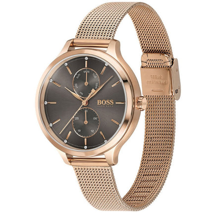 Hugo Boss Ladies Rose Gold Watch 1502536 Side