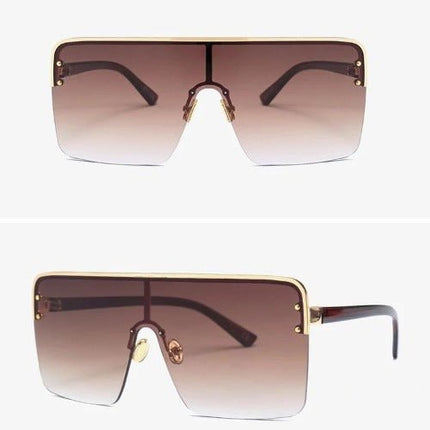 Brown Large Sunglasses For Women