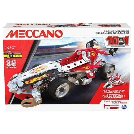 Meccano Racing Vehicles 10 In 1 Set 