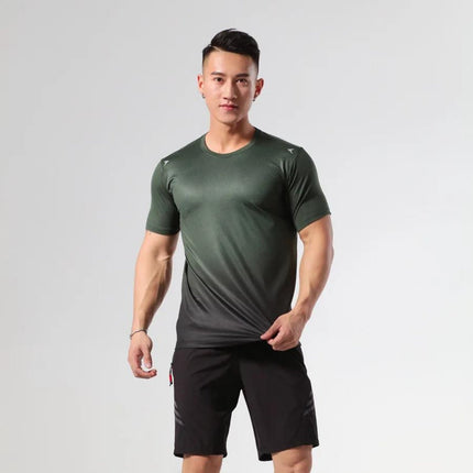 Men's Lightweight Gym T-Shirt green 2