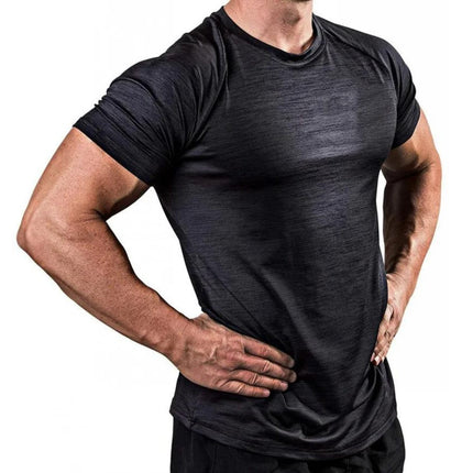 Men's Plain Short Sleeved T-Shirt Black